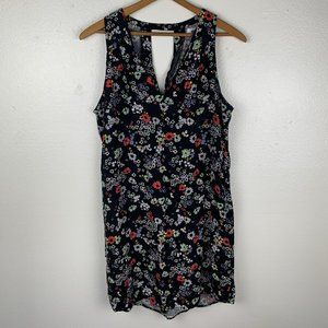 Old Navy Floral Black Mini Dress